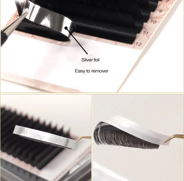 silver foil lashes