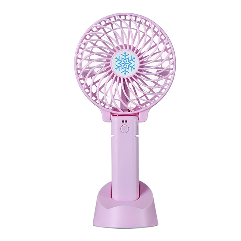 pink chargeable fan